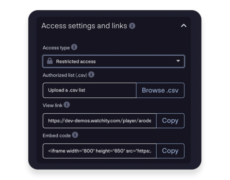 Ways to access