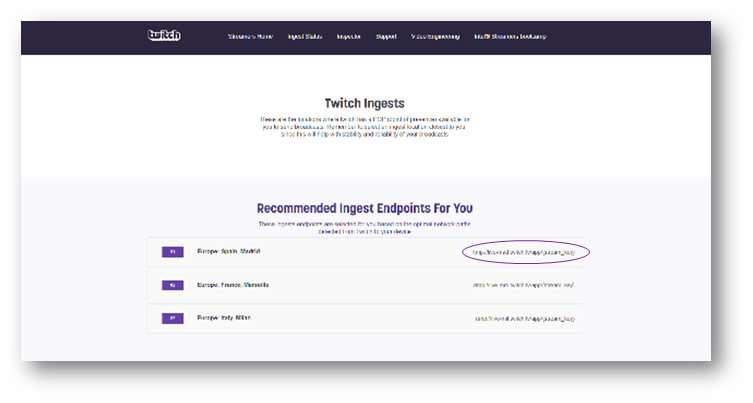 Connecting to Twitch via RTMP